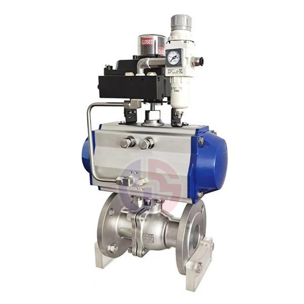 氣動防爆法蘭球閥